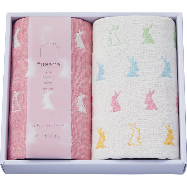 ふわら　六重織タオルハンカチ２枚セット_化粧箱入【G0611】_1633221 化粧箱入