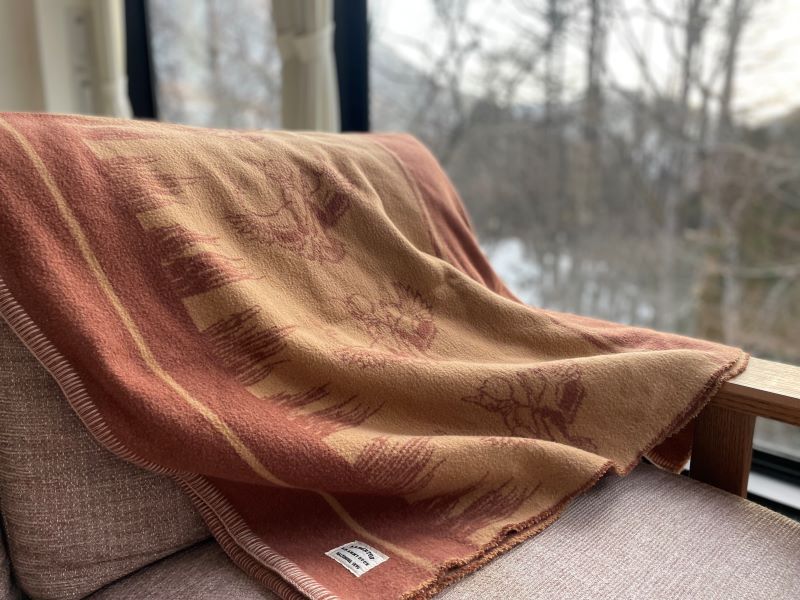 赤外線を吸収して温かくなる難燃ボアの焚火カモ柄ブランケット　Lサイズ_ブリティッシュアーミー【G0650】 ブリティッシュアーミー L