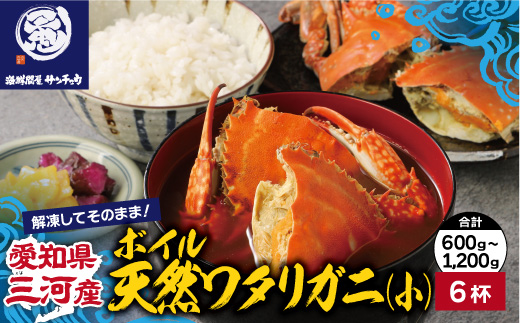 【愛知県三河産】ボイルワタリガニ 小　6杯_【G0653】