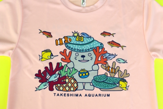 竹島水族館Tシャツ_S / ピンク【G0731】 ピンク S