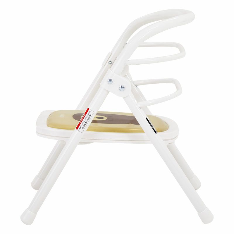 折りたたみパイプイス くまのウェルトⅡ(ホワイト)｜カトージ KATOJI ブランド 子育て 子ども 子供 椅子 コンパクト かわいい 豆イス 豆椅子 まめ椅子 小さい ホワイト 白 くま