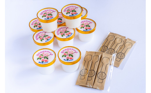 春子おばあちゃんの桃 アイス（桃果肉入り アイスミルク）（10個入り） ｜ アイス ジェラート ソルベ スイーツ デザート 洋菓子 セット 詰め合わせ 10個 桃 モモ ピーチ ジューシー