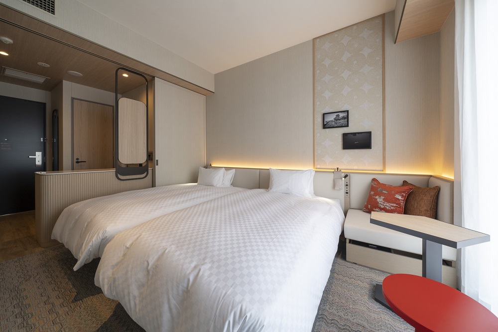 ≪平日限定≫1泊朝食付 ペアご宿泊券【ホテルミュースタイル犬山エクスペリエンス モデレートツインルーム】 | ペア宿泊券 ツインルーム 2名分 朝食付き ホテル 露天風呂 宿泊 駅近 便利 休暇 国宝 犬山城 愛知 岐阜 尾張 名古屋 温泉宿泊 旅行 国内旅行 観光 宿泊 宿泊券 チケット 金券 リーズナブル 愛知県