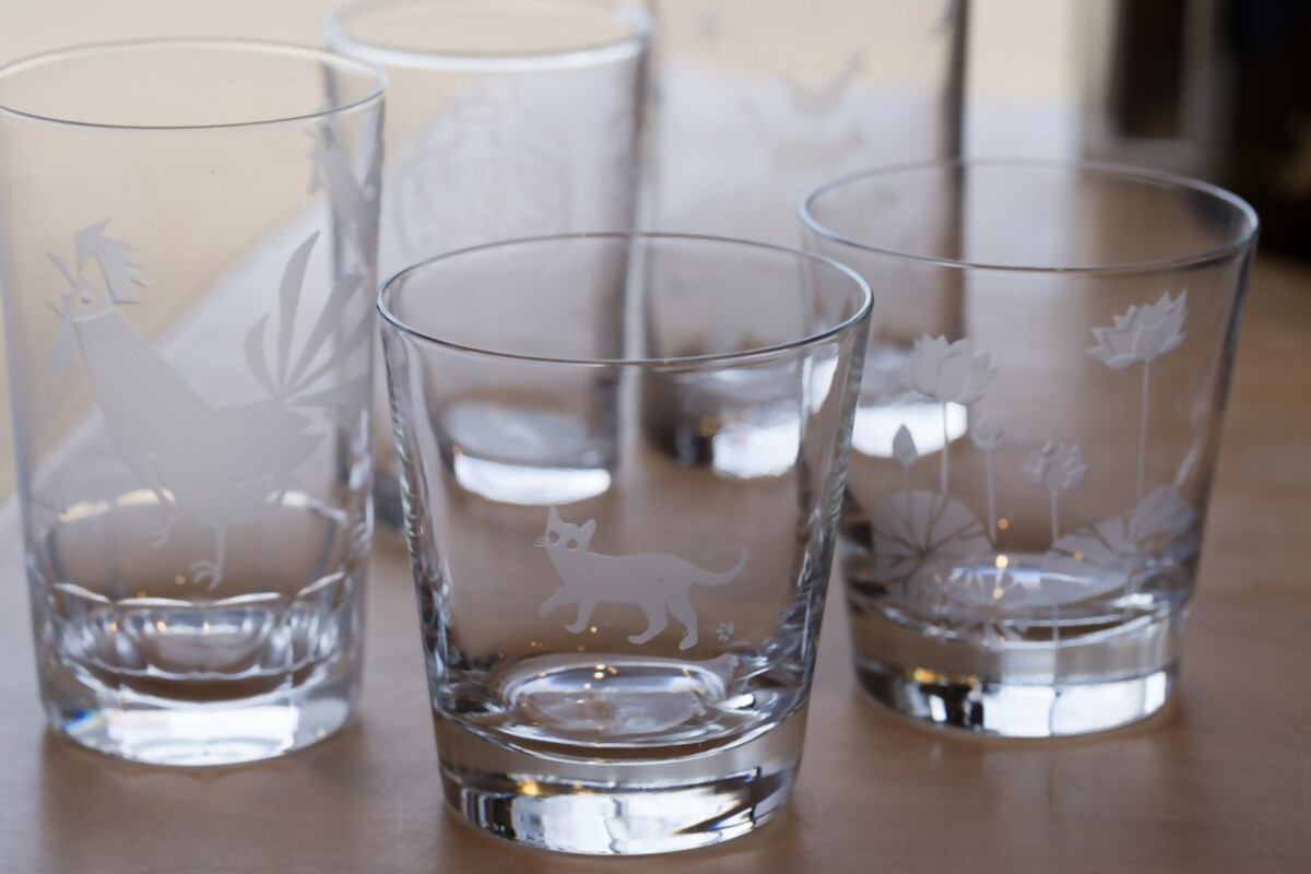 サンドブラスト体験（ガラス彫刻）チケット（ちょっと体験レッスン）｜ガラス彫刻 ガラス オリジナル サンドブラスト 体験 犬山城下町 思い出 犬山城 犬山 城 おみやげ プレゼント 贈り物 贈答 春休み 夏休み 冬休み 観光 土産 みやげ 記念 愛知県 岐阜県 名古屋