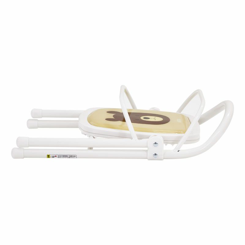 折りたたみパイプイス くまのウェルトⅡ(ホワイト)｜カトージ KATOJI ブランド 子育て 子ども 子供 椅子 コンパクト かわいい 豆イス 豆椅子 まめ椅子 小さい ホワイト 白 くま