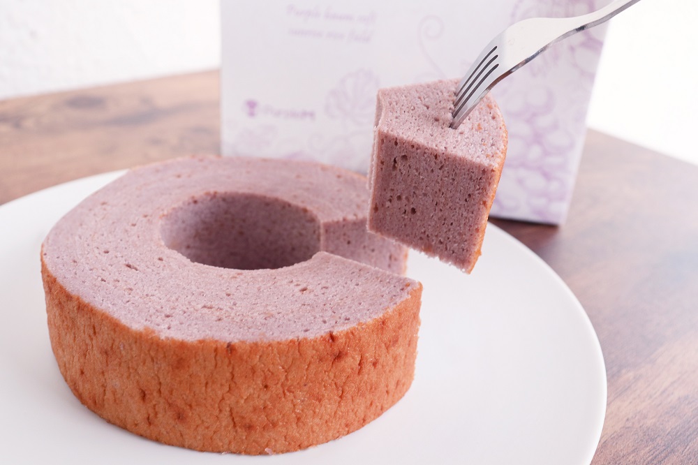 パープルバウム　ギフトBOX（ハード＆ソフト）ピオーネ ｜ バウムクーヘン お米 米粉 ハード ソフト パープル パープルM スイーツ デザート お試し プチギフト バームクーヘン ヘルシー グルテンフリー 健康 自然派 ギフト 洋菓子 感謝 ソフトバウム ハードバウム ピオーネ セット ギフトボックス