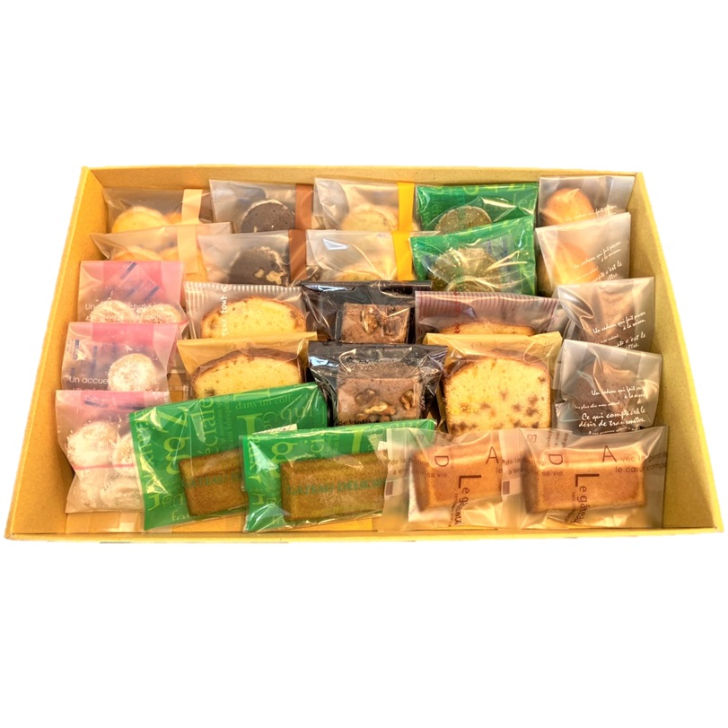 レストランの焼き菓子25個 詰合わせ ｜ 洋菓子 焼き菓子 焼菓子 セット 詰め合わせ アソート デザート おやつ お取り寄せ レストラン レストランデザート クッキー マドレーヌ フィナンシェ パウンドケーキ ブラウニー ラ・ヴィータ