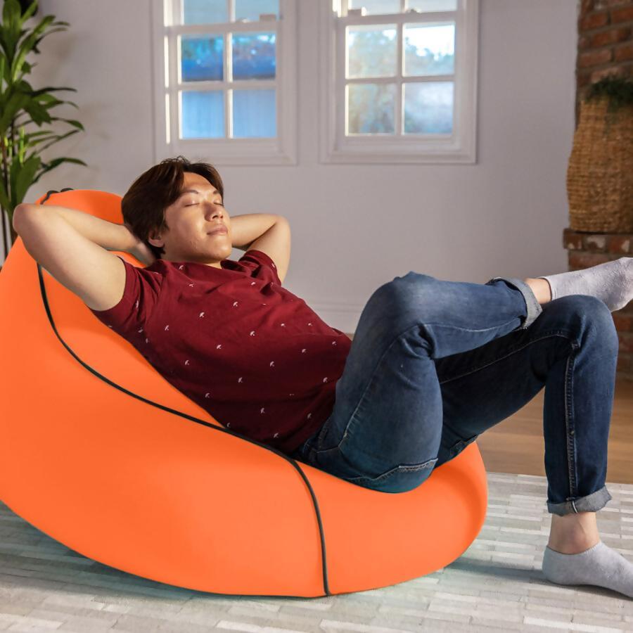Yogibo Lounger（オレンジ）｜ ヨギボー ラウンジャー ビーズクッション クッション ソファ チェア リラックス 1人用 ビーズソファ Lounger カラフル かわいい おしゃれ 愛知県 岐阜県 名古屋 Yogiboア ベッド リクライナー 1人用 2人用 クッション Lite Luxe シック おしゃれ 愛知県 岐阜県 名古屋 Yogibo