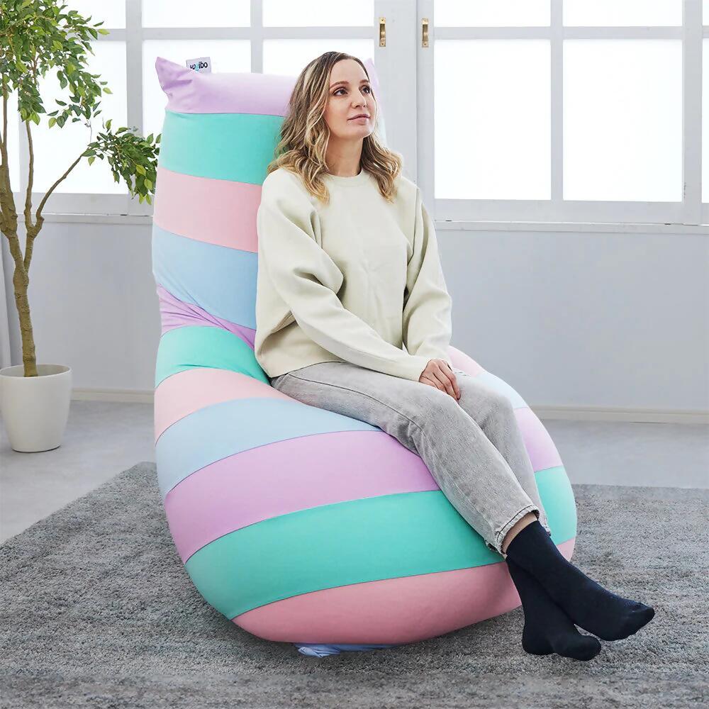 Yogibo Max Rainbow（サンセット）｜ ヨギボー ヨギボーマックス レインボー ビーズクッション クッション ソファ チェア ベッド リクライナー 1人用 2人用 クッション レインボー カラフル かわいい おしゃれ 愛知県 岐阜県 名古屋 Yogibo