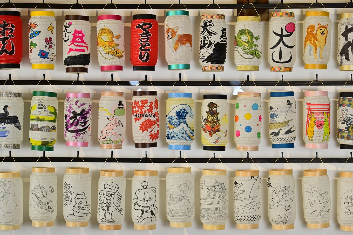 提灯塗り絵体験（1名分） ｜ 提灯 塗り絵 1名 1人 要予約 和小物 オリジナル 写真 インテリア 体験 犬山祭 おしゃれ かわいい 親子 夫婦 家族 ファミリー 自由研究 春休み 夏休み 冬休み 友達 お土産 おみやげ お出かけ おでかけ カフェ 子供 子ども 名古屋 日帰り 東海 愛知 岐阜 尾張