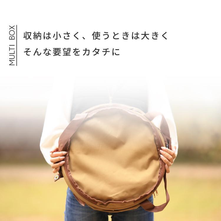 【EVOKE/イヴォーグ公式】 MULTIBOX マルチボックス 60L 収納ボックス（ブラック）｜ トラッシュボックス キャンプ ポップアップ ゴミ箱 おしゃれ 折りたたみ ポップアップトラッシュボックス 収納ボックス 収納ケース 大容量 防水 薪入れ MULTIBOX 60L 愛知県 岐阜県 名古屋 acct EVOKE