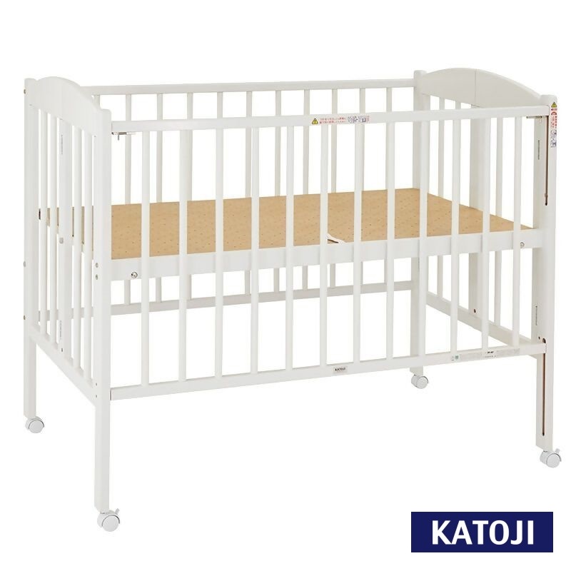 日本製折りたたみベビーベッドハイタイプ（ホワイト）｜カトージ KATOJI ブランド 子育て お昼寝 子ども 子供 おしゃれ 赤ちゃん ベビー ベビー用品 ベビーベッド ベッド ハイシート 家具 かわいい