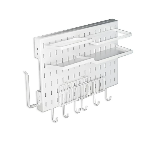 【FLOAD/フロード公式】 マグネット収納ラック（ホワイト）｜ マグネットラック 洗濯機横 収納 洗濯機横マグネット収納ラック マグネット収納ラック 冷蔵庫サイドラック 冷蔵庫横 キッチン収納 洗濯機収納 ホワイト ブラック 愛知県 岐阜県 名古屋 acct FLOAD