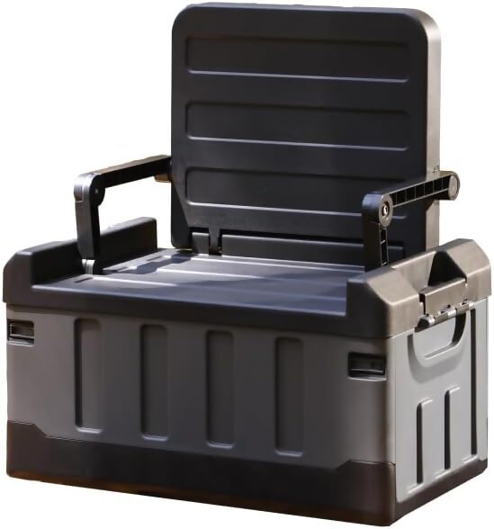 【EVOKE/イヴォーグ公式】 TANKER タンカー 収納ボックス（チェア型/typeB）｜ キャンプ収納 キャンプ収納ボックス キャンプ収納バック キャンプ収納ケース コンテナボックス 折りたたみ フタ付き キャンプギア収納 ギアボックス 屋外 大容量 蓋付き TANKER タンカー 災害 防災 愛知県 岐阜県 名古屋 acct EVOKE