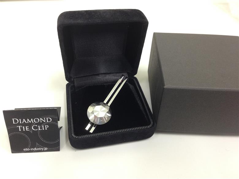 犬山ブランド ダイヤモンドタイピン（ステンレス製）｜ ステンレス 金属加工 タイピン アクセサリー プレゼント おしゃれ 身だしなみ エイト工業