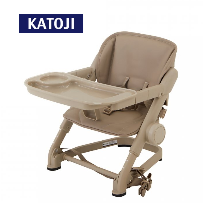 ブースターチェア feedme（ミルクティー）｜カトージ KATOJI ブランド 子育て 子ども 子供 お座り おしゃれ かわいい 赤ちゃん ベビー ベビーチェア チェア 赤ちゃん用チェア 椅子 家具 ブラウン ベージュ