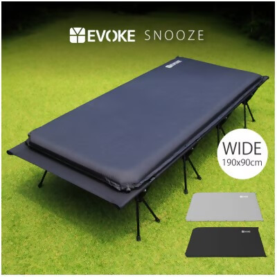 【EVOKE/イヴォーグ公式】 SNOOZE スヌーズ インフレータブルマット（ブラック）｜ キャンプ マット ワイド 車中泊 マット キャンプマット 車中泊マットレス 車中泊エアーマット インフレーターマット インフレータブルマット SNOOZE スヌーズ 災害 防災 愛知県 岐阜県 名古屋 acct EVOKE