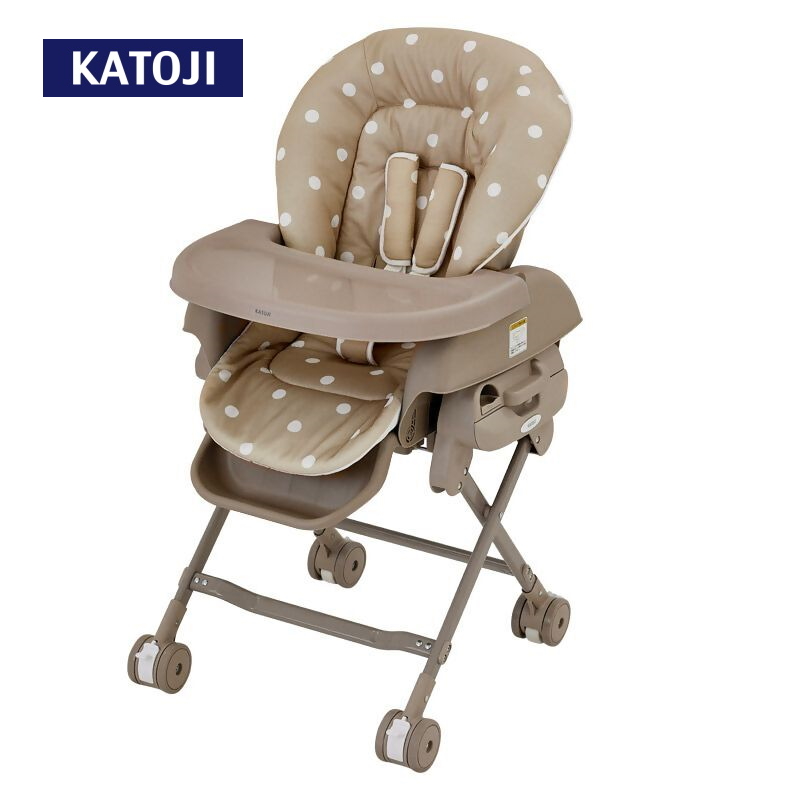 スイングハイローラック　ピッコロ（ドットベージュ）｜カトージ KATOJI ブランド ベビー 赤ちゃん 幼児 子育て ベビー用品 家具 便利 グッズ ハイローラック スイングハイローラック バウンサー リクライニング ベージュ コンパクト