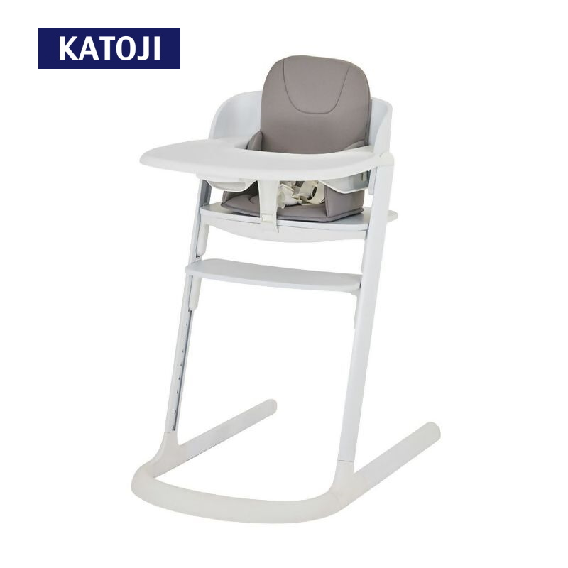 ウッドグローイングチェア マット付（ホワイト）｜カトージ KATOJI 子ども 赤ちゃん 子供 幼児 椅子 ブランド 子育て 家具 おしゃれ スタイリッシュ 完成品 ハイチェア キッズチェア チャイルドチェア グレー 子供用 ナチュラル ダイニング