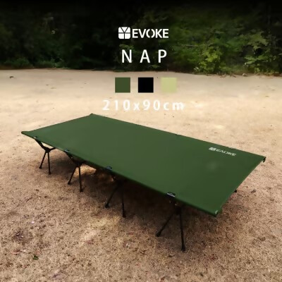 【EVOKE/イヴォーグ公式】 NAP ナップ コット（ミリタリーグリーン）｜ コット 2way キャンプ ベッド ワイド 軽量 アウトドアベッド キャンプベッド フォールディングベッド フォールディングコット NAP ナップ 折りたたみ式 キャンプ用 簡易ベッド 通気性 軽量ベッド 折り畳みベッド 愛知県 岐阜県 名古屋 acct EVOKE
