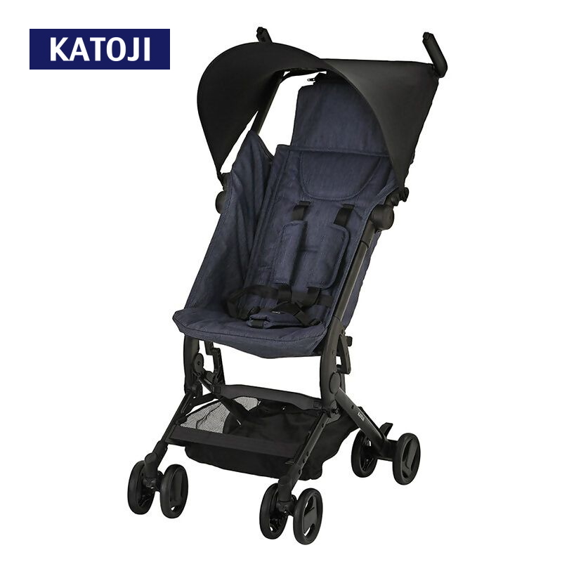 ベビーカー TOBERU（デニム）｜カトージ KATOJI ブランド 子育て お出かけ デニム 青 お散歩 子ども 子供 旅行 キッズ 兄弟 姉妹 コンパクト スタイリッシュ おしゃれ 赤ちゃん ベビー ベビーカー 機内 軽量 コンパクト 持ち運び レインカバー 収納バッグ B型ベビーカー