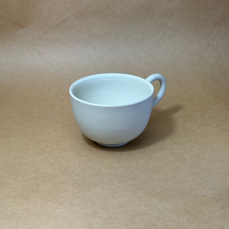 chanomaⅡ 白泥カップ　6-415｜陶器 やきもの 焼き物 手作り 伝統工芸品 工芸品 茶器 茶道具 カップ 常滑焼 日本六古窯 キッチン用品 日用品 食器 雑貨 ティーカップ 日本茶 緑茶 丸よ小泉 日本製 愛知県 常滑市