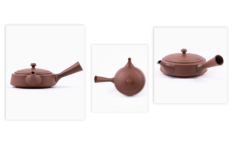 常滑焼急須　TAKASUKE　（shu-2 横手右）