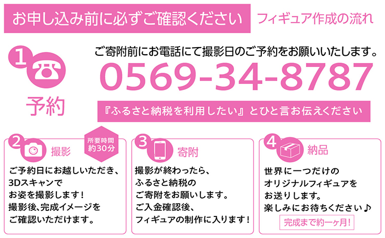 【寄附前に来社が必要な返礼品となります】ペットとの思い出をカタチに　リアル3Dフィギュア作成　Lサイズ【1人＋ペット1匹】