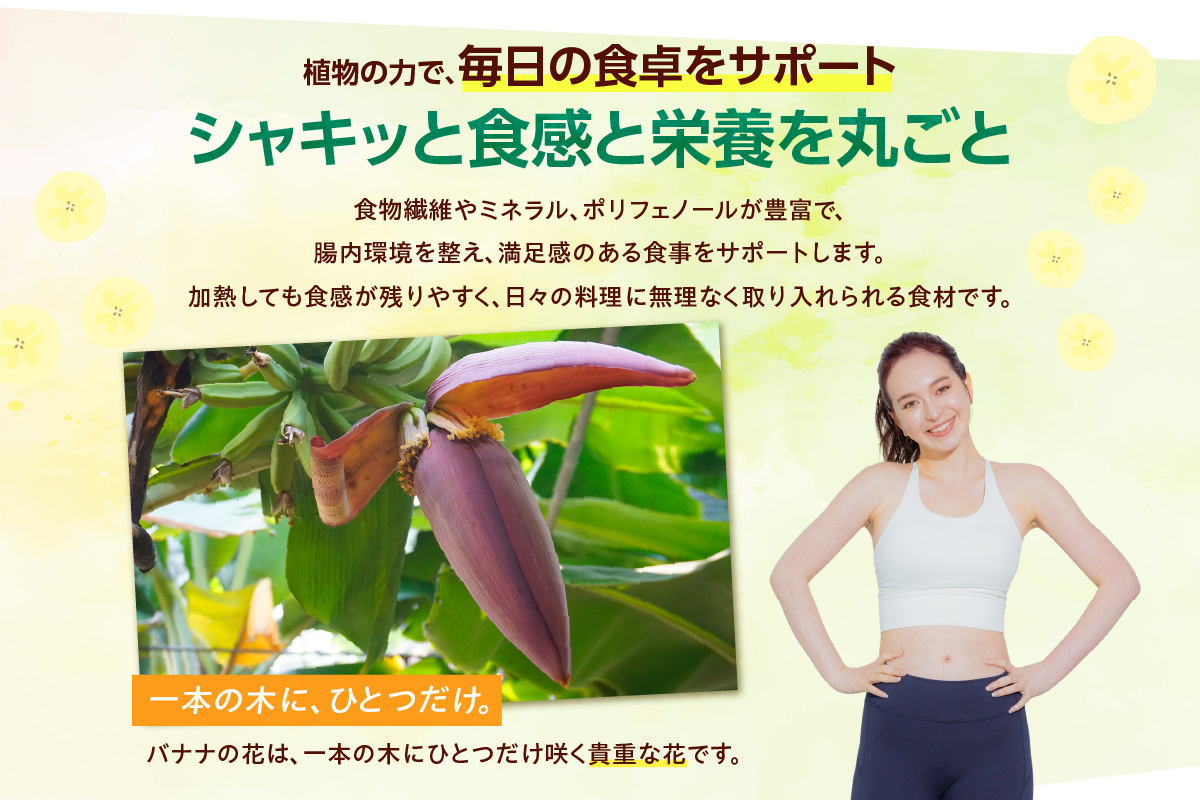 バナナの花　1個（300g以上） | バナナ ばなな 花 果物 フルーツ バナナハート 貴重 南国 産地直送 常滑市産 愛知県産 国内産 健康 就労支援 農業 アスナロファーム 農福 農福連携返礼品 愛知県 常滑市