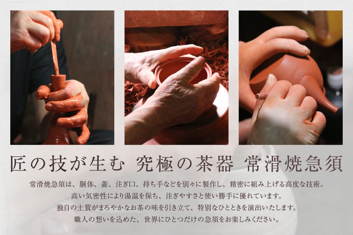【セミオーダー】デザインが選べるあなただけの急須※寄附前に必ず事前連絡が必須の返礼品※ 常滑焼 伝統工芸品 伝統工芸士 オーダーメイド セミオーダーメイド 特別 急須 ティーポット 伝統的 陶器 食器 キッチン用品 選べる 愛知県 常滑市