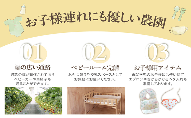 2～3品種の苺を食べ比べ！いちご狩り体験【4月6日まで】大人1名分　いちご 苺 イチゴ ストロベリー いちご狩り 苺狩り レジャー お出かけ 体験 春休み 旅行 家族 いちごろ farmいちごろ 愛知県 常滑市