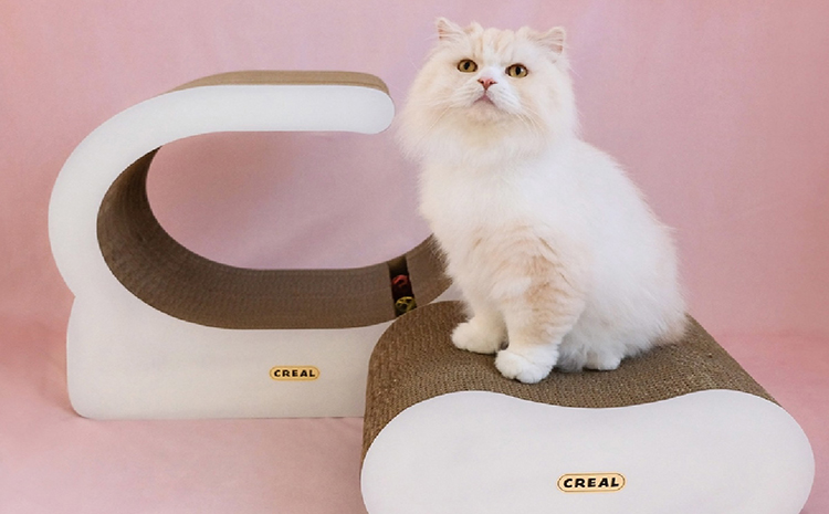 猫の爪とぎ　ステージベッド（黒）鈴入プラボール２ケ付