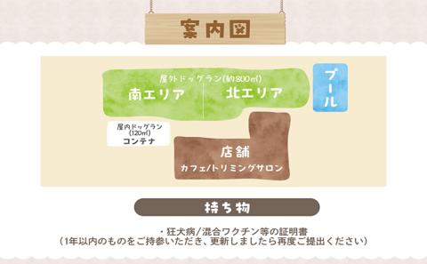 【海を一望できるドッグラン 利用チケット】ドッグラン年パス 2頭