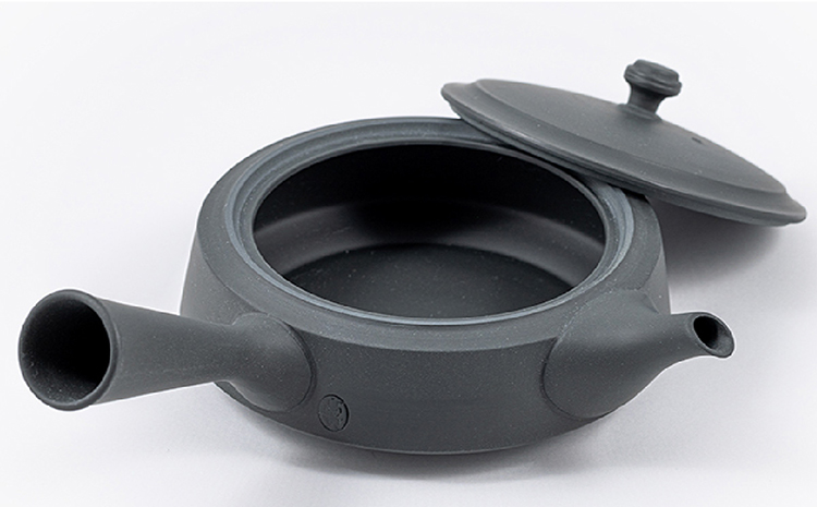 常滑焼急須　TAKASUKE　（shiro-3 横手左利き用）