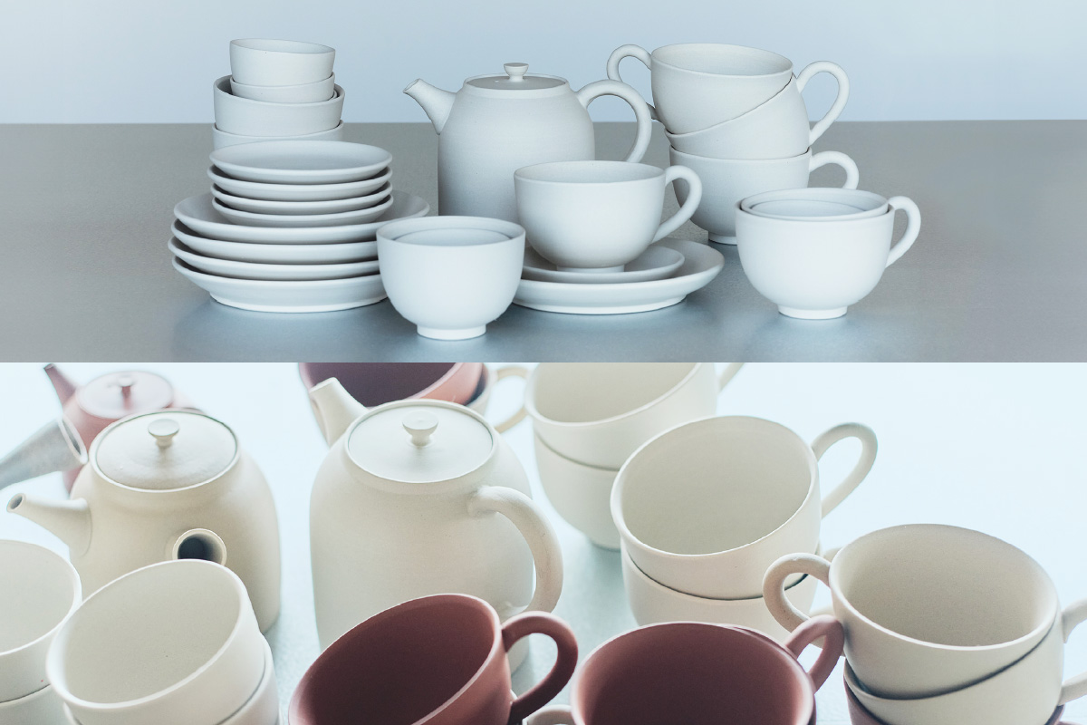 chanomaⅡ 白泥カップ　6-415｜陶器 やきもの 焼き物 手作り 伝統工芸品 工芸品 茶器 茶道具 カップ 常滑焼 日本六古窯 キッチン用品 日用品 食器 雑貨 ティーカップ 日本茶 緑茶 丸よ小泉 日本製 愛知県 常滑市