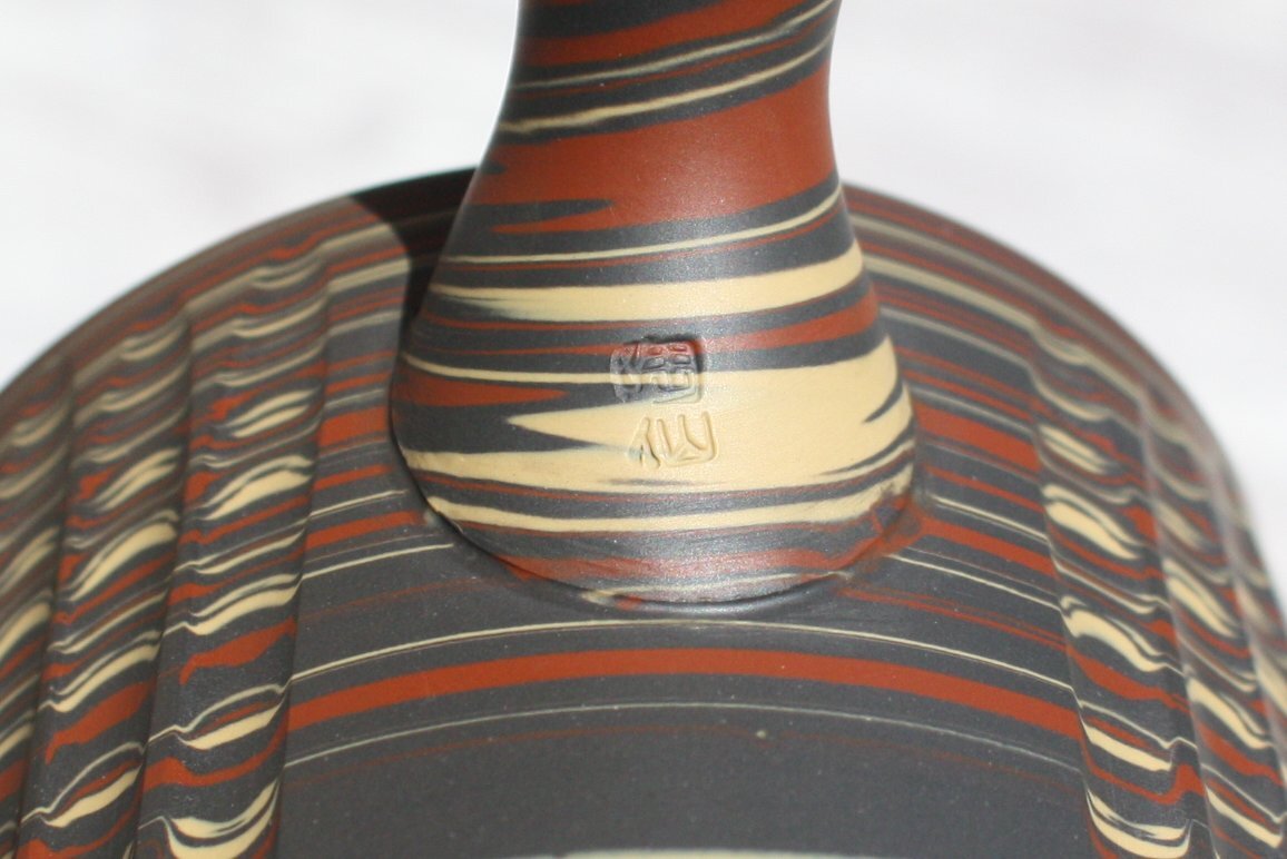  常滑焼　陶仙窯　練込切立型急須　セラメッシュ（陶製茶こし）| 常滑焼 急須 シンプルデザイン おしゃれ 焼き物 特産品 贈り物 プレゼント とこ販 茶器 和食器 陶器 陶磁器 ティーポット キッチン用品 キッチン雑貨 日本製 食器 紅茶 日本茶 愛知県 常滑市