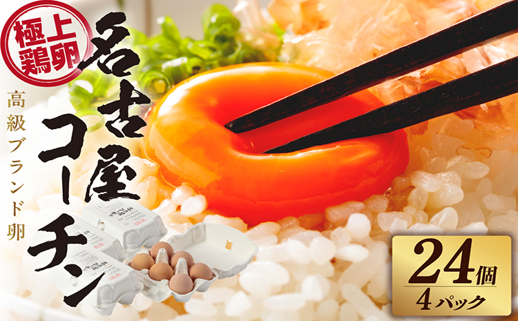 【高級】名古屋コーチン 4パック（計24個）【JGAP認証】