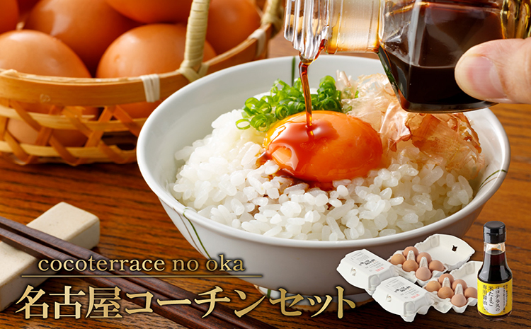 [高級]名古屋コーチンセット(2パックと醤油)[JGAP認証] 卵 卵かけご飯 TKG 高級卵かけご飯 朝食 朝ごはん 贈り物 ギフト たまご醤油 卵かけご飯用醤油 手土産 プレゼント 卵かけご飯セット 絶品 グルメ お取り寄せ 愛知県 常滑市