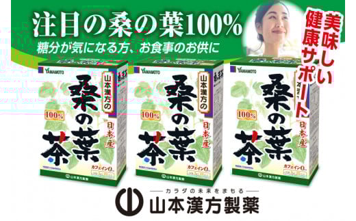 ＜2ヶ月に1度、3回送付＞桑の葉茶　山本漢方　定期便