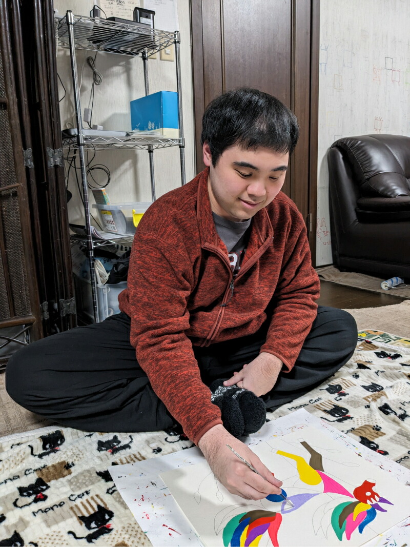 絵(幸せを呼ぶ絵という名前だったと思います) 絵画「幸せを呼ぶ黄金の馬」小牧市制70周年記念 絵画 幸せを呼ぶ