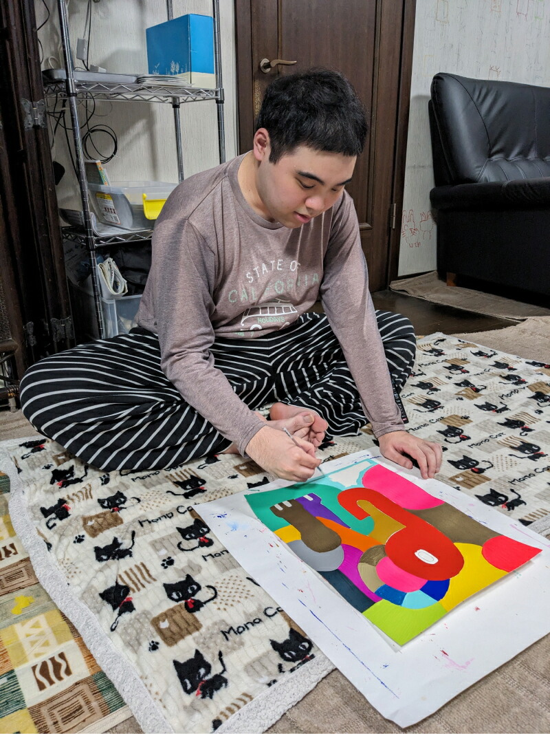 絵画「象インパクト」小牧市制70周年記念 絵画 象インパクト 小牧市制 70周年 記念 画家 アーティスト 奥山優 作品 象 鮮やか 色彩 ポップ カラフル キュート アニマルモチーフ アート 絵 インテリア お取り寄せ 愛知県 小牧市 送料無料