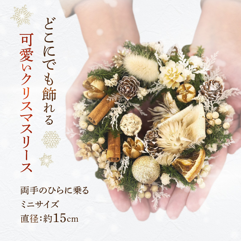 ミニクリスマスリース
