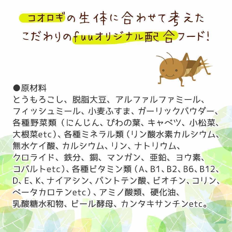 fuu スペシャルブレンド うまうまコオロギのごはん（140g）