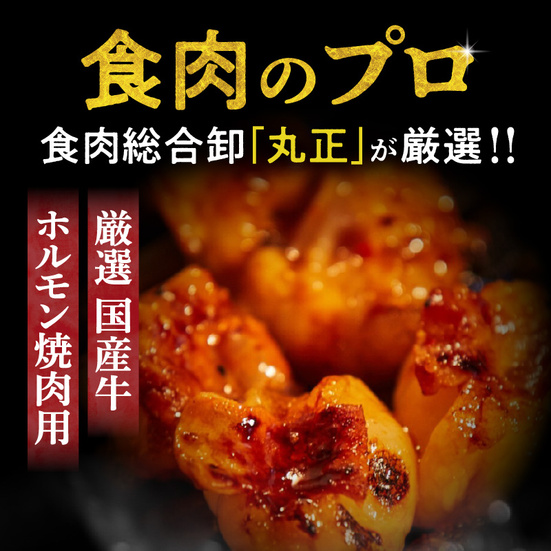 【食肉総合卸 丸正】厳選国産牛ホルモン焼肉用