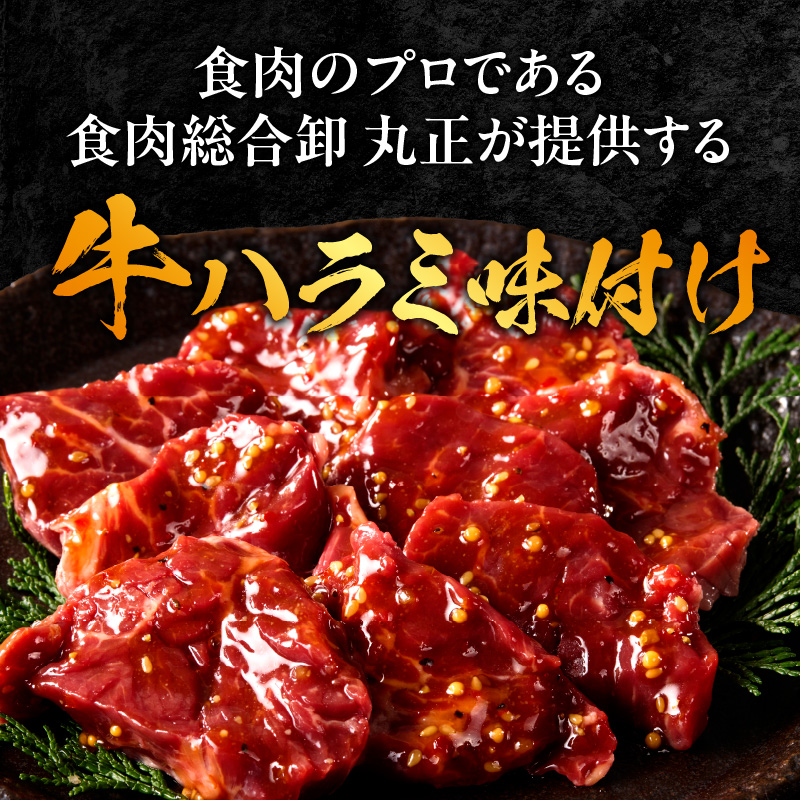【食肉総合卸 丸正】牛ハラミ味付け 600ｇ