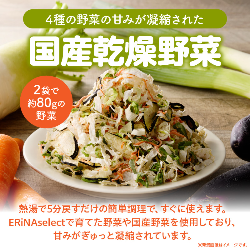 【数量限定】国産乾燥野菜ミックス80g(40g×2袋) 数量限定 国産 乾燥 野菜 ミックス 80g × 2袋 乾燥野菜 カット不要 常温 保存食 非常食 凝縮 熱湯 味噌汁 炊き込みご飯 人参 ネギ ナス 大根 長期保存 野菜不足 具材 時短 スープの具 ヘルシー グルメ 食品 愛知県 小牧市 送料無料