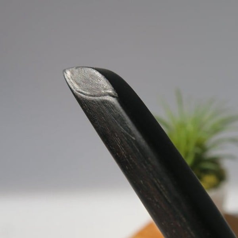 木製かんざし　リーフ型　標準サイズ 選べる 素材 紫檀 黒檀 タガヤサン チャクテビガ ローズウッド 木製 かんざし 緩みにくい 塗装不使用 固定型 飾り用 経年変化 耐久性 髪飾り 和風アクセサリー ヘアアクセ ヘアアクセサリー 愛知県 小牧市 送料無料