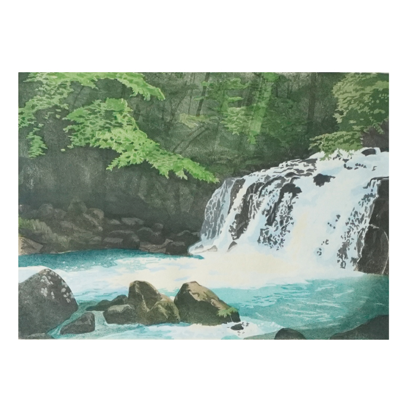 風景画 作:滝洋子 『化石』 縦84cm✖️横100cm✖️6cm 風景画 作:滝