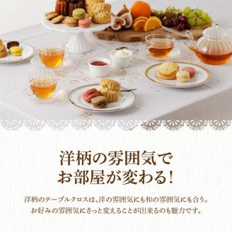 レーステーブルクロス　白色