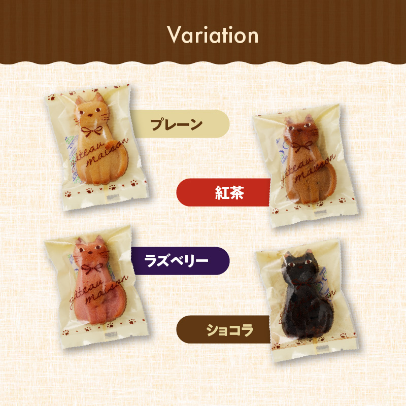 くんねこ　ねこのフィナンシェ　10個入り